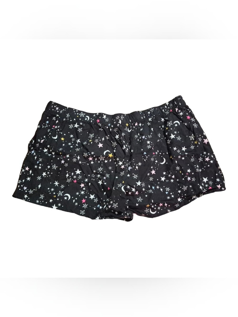 Black Star & Moon Women's Sleep Shorts 2xl